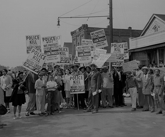 Protest Against Police Brutality, 1948