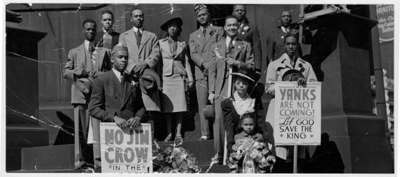 Coleman Young at NAACP Picket (1940s)