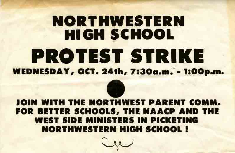 Northwestern High School Protest Strike, 1962