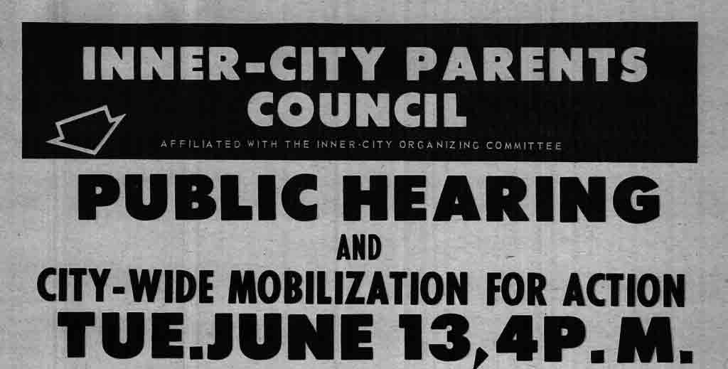 Inner-City Parents Council Flyer, 1967