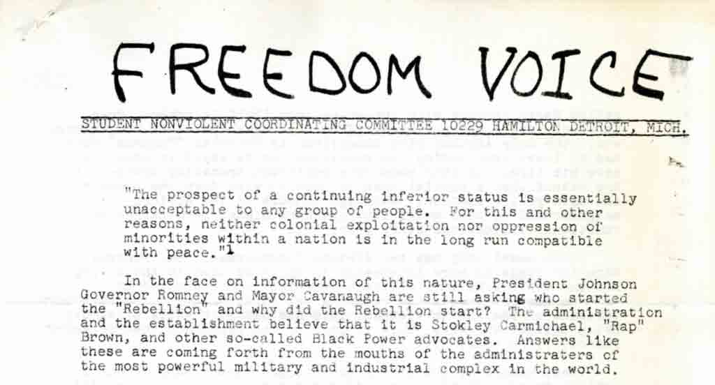 SNCC Freedom Voice, 1967