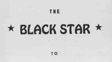 Pamphlet, The Black Star