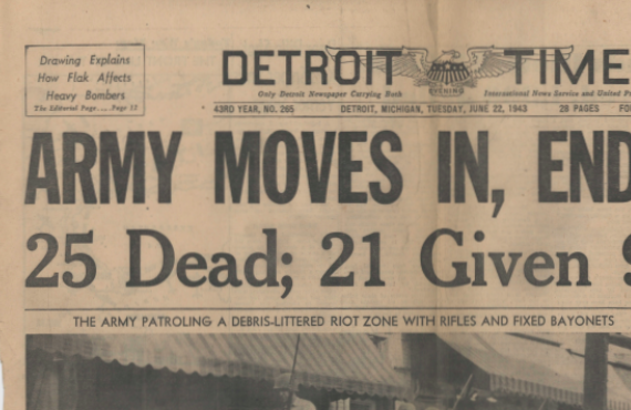 "Army Moves In, Ends Riots" (1943)