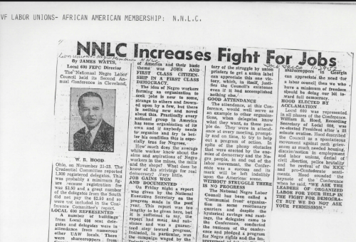 "NNLC Increases Fight for Jobs" (1952)