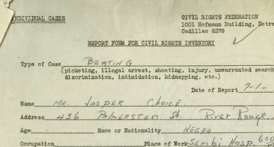 Civil Rights Federation Brutality Report (1939)