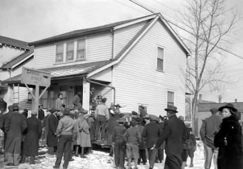 Community Gathering at Truth Homes (1942)