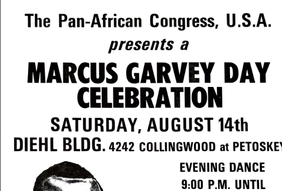 Marcus Garvey Day Flyer (1971)