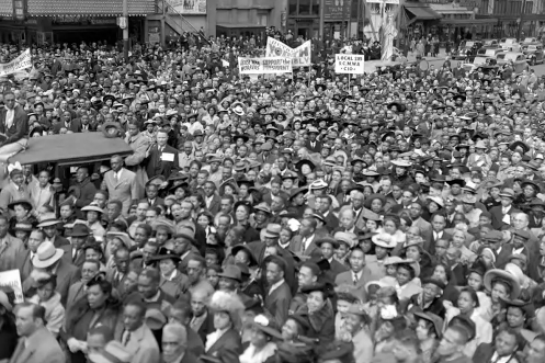 Mass Meeting in Cadillac Square (1942)