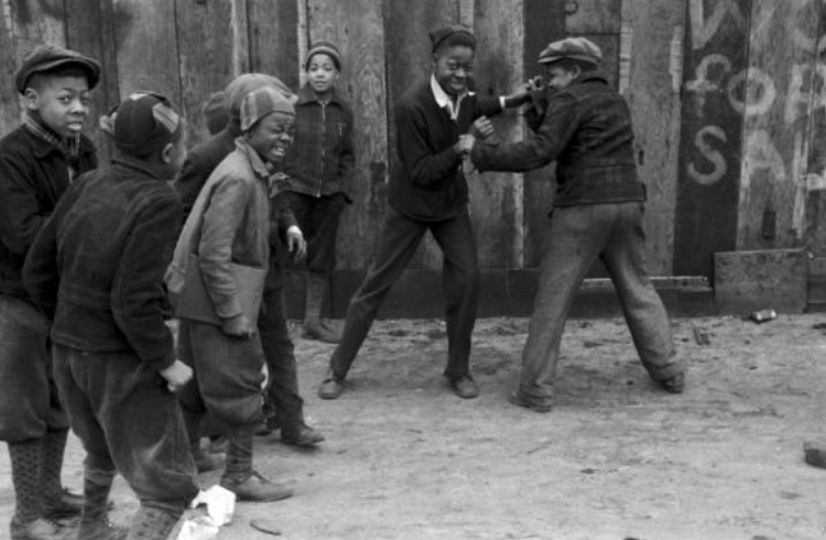 Neighborhood Boxing Match