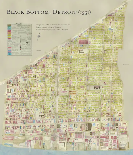 Map of Black Bottom (1951)