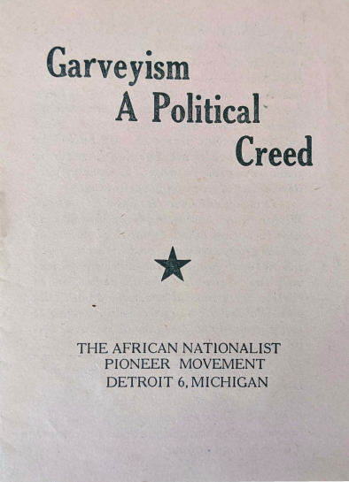 Garveyism A Political Creed