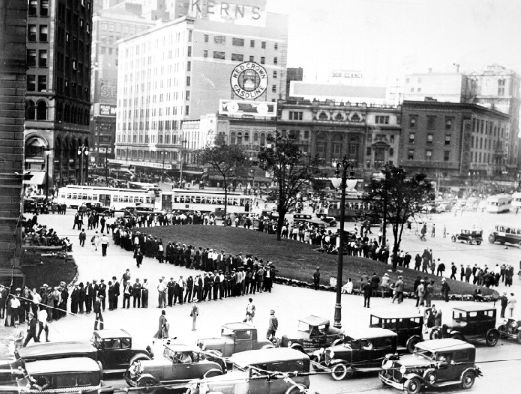 Unemployment Line Downtown Detroit (1931)